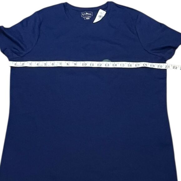 L.L. Bean Blue Short Sleeve T-Shirt, Size L, NWT - Picture 4 of 7